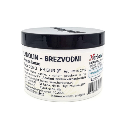 Lanolín - bezvodý, 250 g
