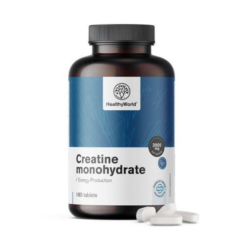 Kreatín monohydrát 3000 mg, 180 tabliet