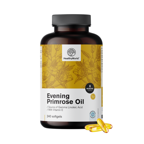 Pupalkový olej 1000 mg, 240 mäkkých kapsúl