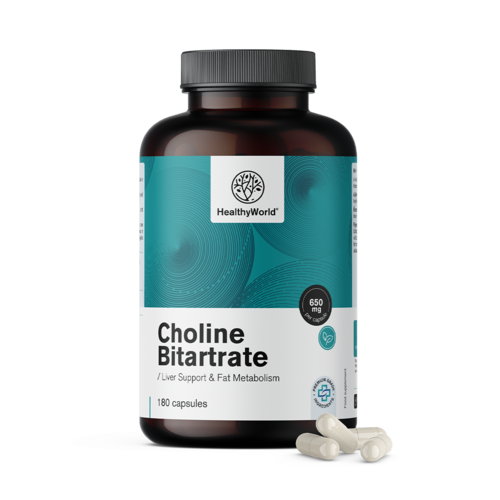 Cholín bitartrát 650 mg, 180 kapsúl