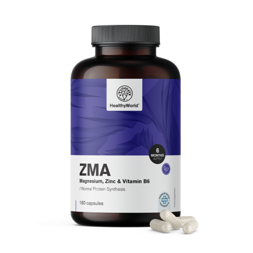 ZMA - horčík, zinok a B6, 180 kapsúl
