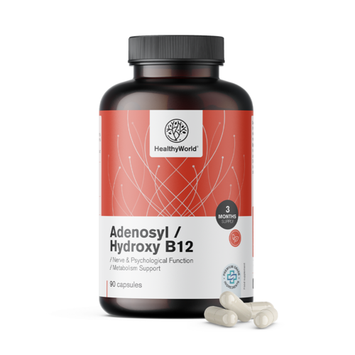 Adenozyl/hydroxy B12 2000 µg, 90 kapsúl