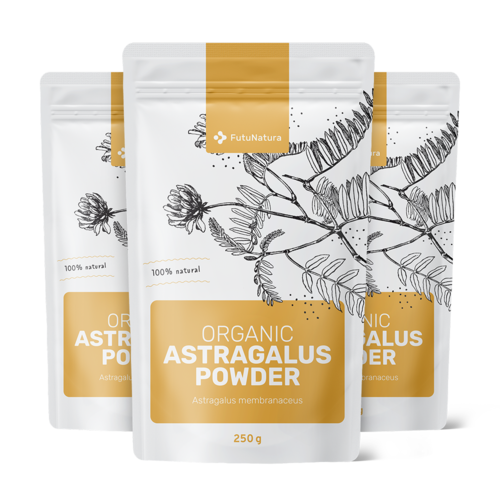 3x BIO Astragalus v prášku, spolu 750 g