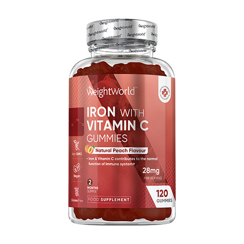 Železo s vitamínom C, 120 gumových cukríkov
