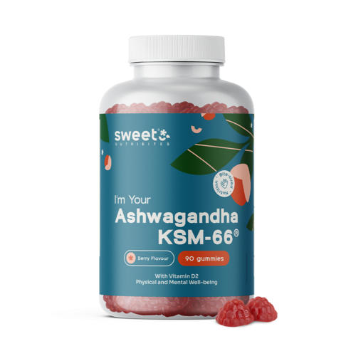 Ašvaganda KSM-66 300 mg, 90 gumenih bombona