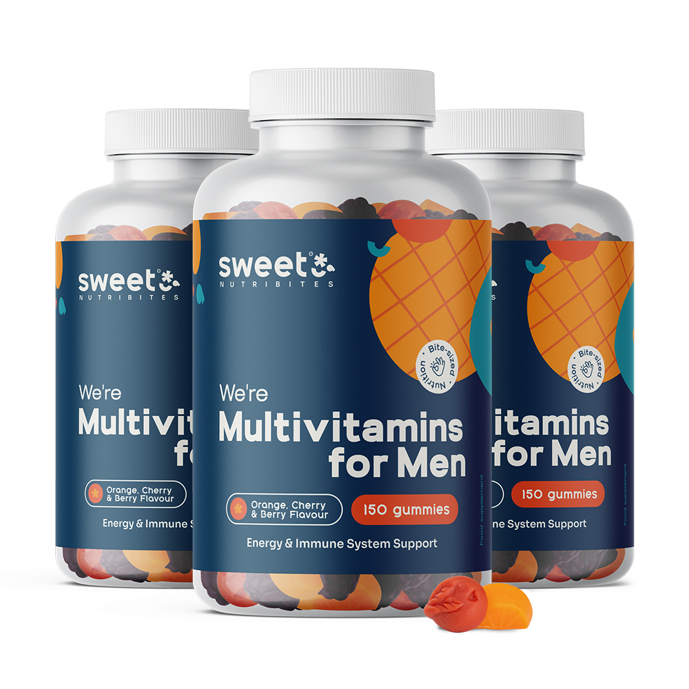 3x Multivitamini za moške, skupaj 450 gumi bonbonov