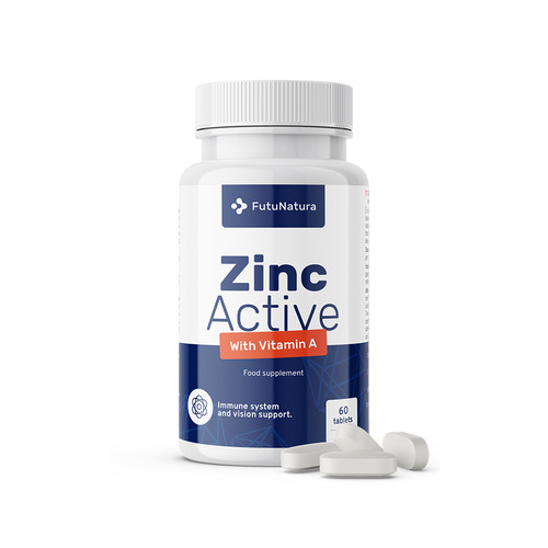 Zinc  Active + Vitamin A, 60 tablets