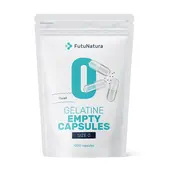 Empty Capsules 0 - Gelatine, 1000 capsules
