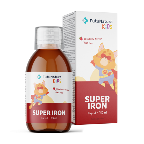 Super Iron: Iron + B Vitamins – Liquid Food Supplement for Kids, 150 ml