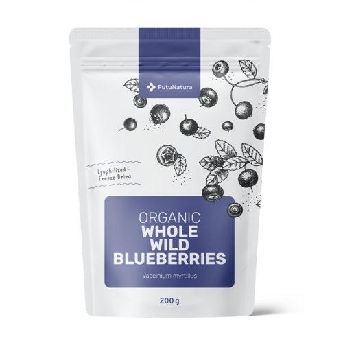 Organic Whole Wild Blueberries, 200 g