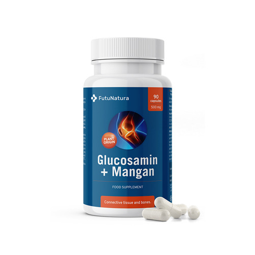 Glucosamine + Manganese 500 mg, 90 capsules
