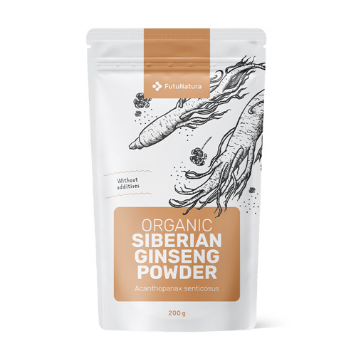 Organic Siberian Ginseng Powder, 200 g