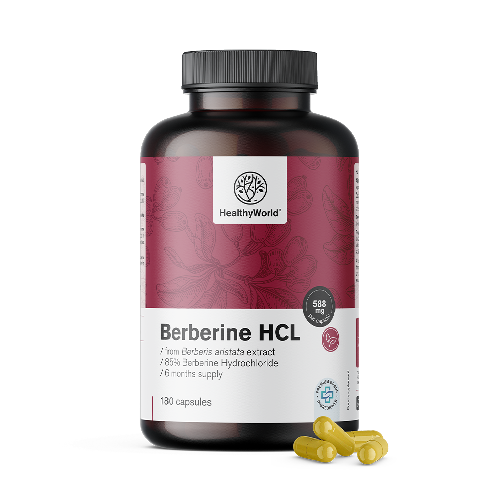 Berberine HCL 500 mg from Berberis Aristata Extract