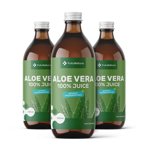 3x 100% Aloe Vera Juice, total 3000 ml