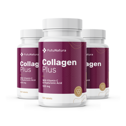 3x Collagen + Vitamin C + Hyaluronic Acid, total 360 tablets