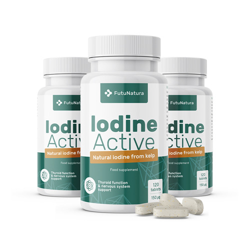 3x Iodine Active, total 360 tablets