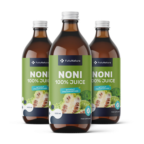 3x 100% Noni Juice, total 3000 ml