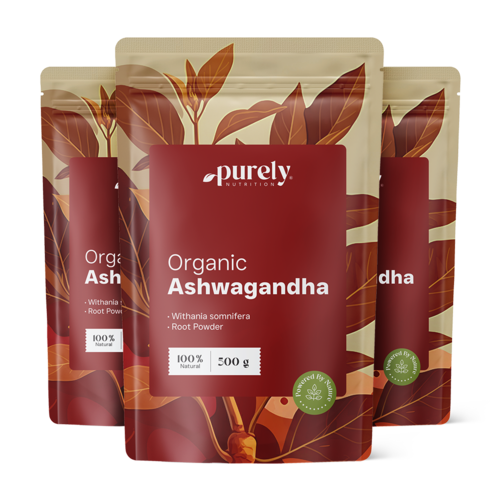 3x Organic Ashwagandha Powder, total 1500 g